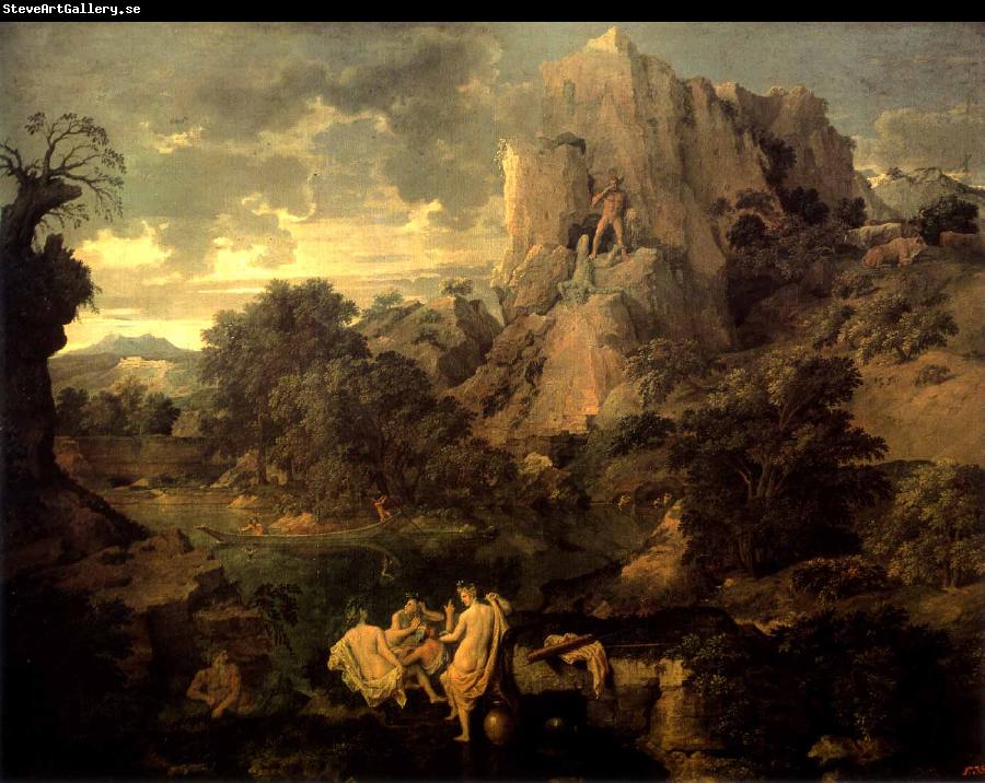 Nicolas Poussin Landscape with Hercules and Cacus